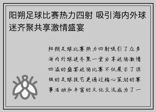 阳朔足球比赛热力四射 吸引海内外球迷齐聚共享激情盛宴